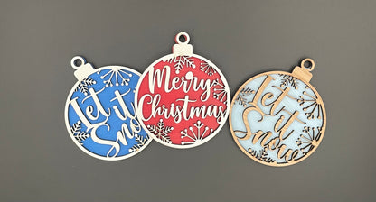 Christmas Ornaments - Set of 3