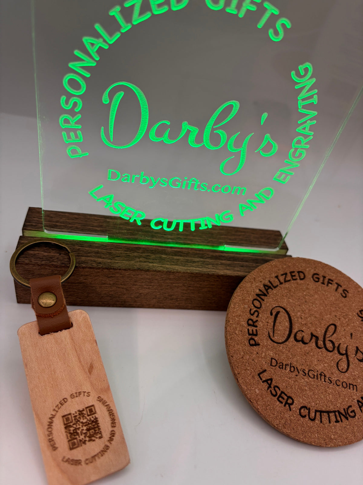 Custom Business Logo Promotional Items Keychains Coasters Magnets Signs