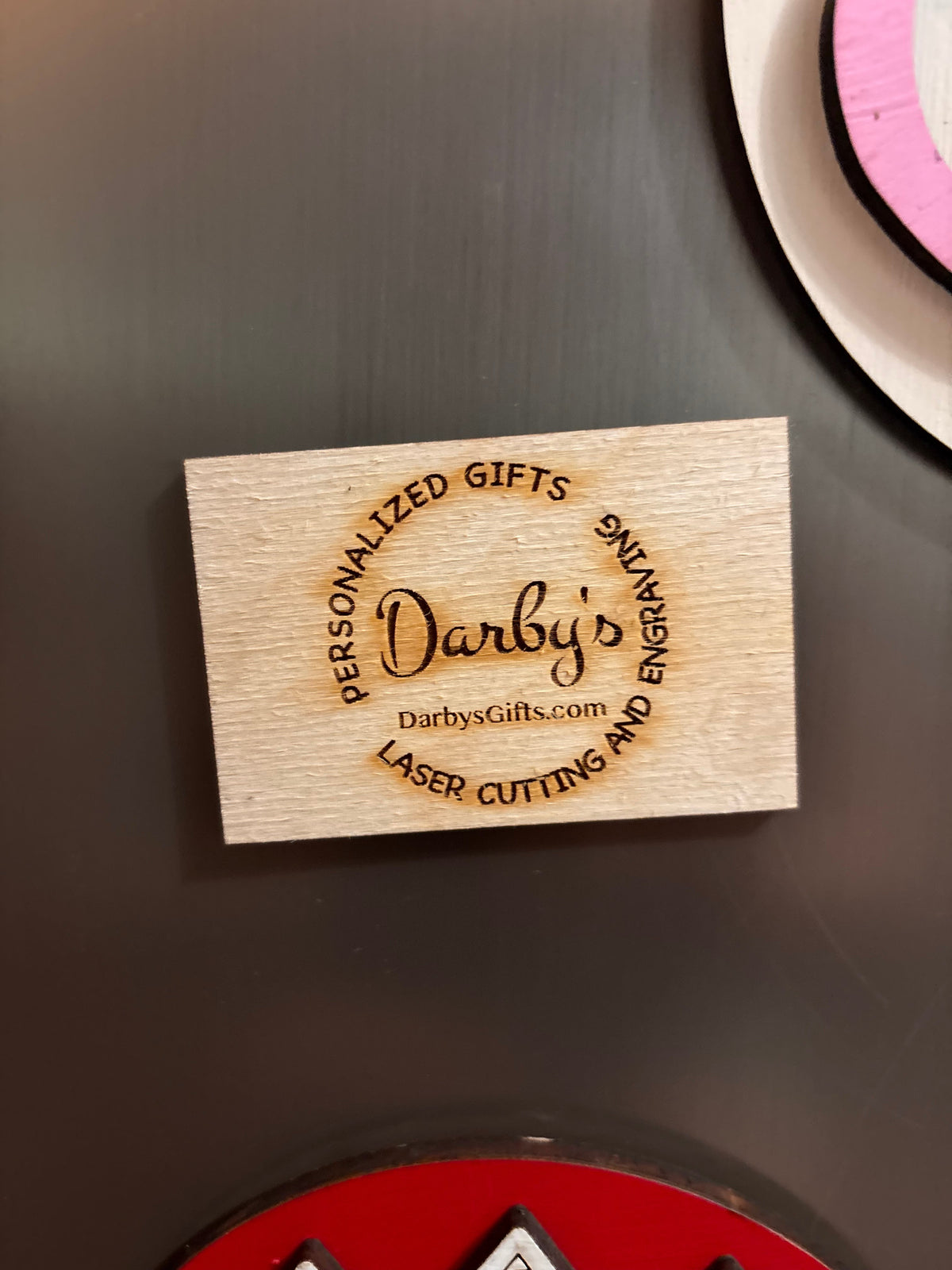 Custom Business Logo Promotional Items Keychains Coasters Magnets Signs