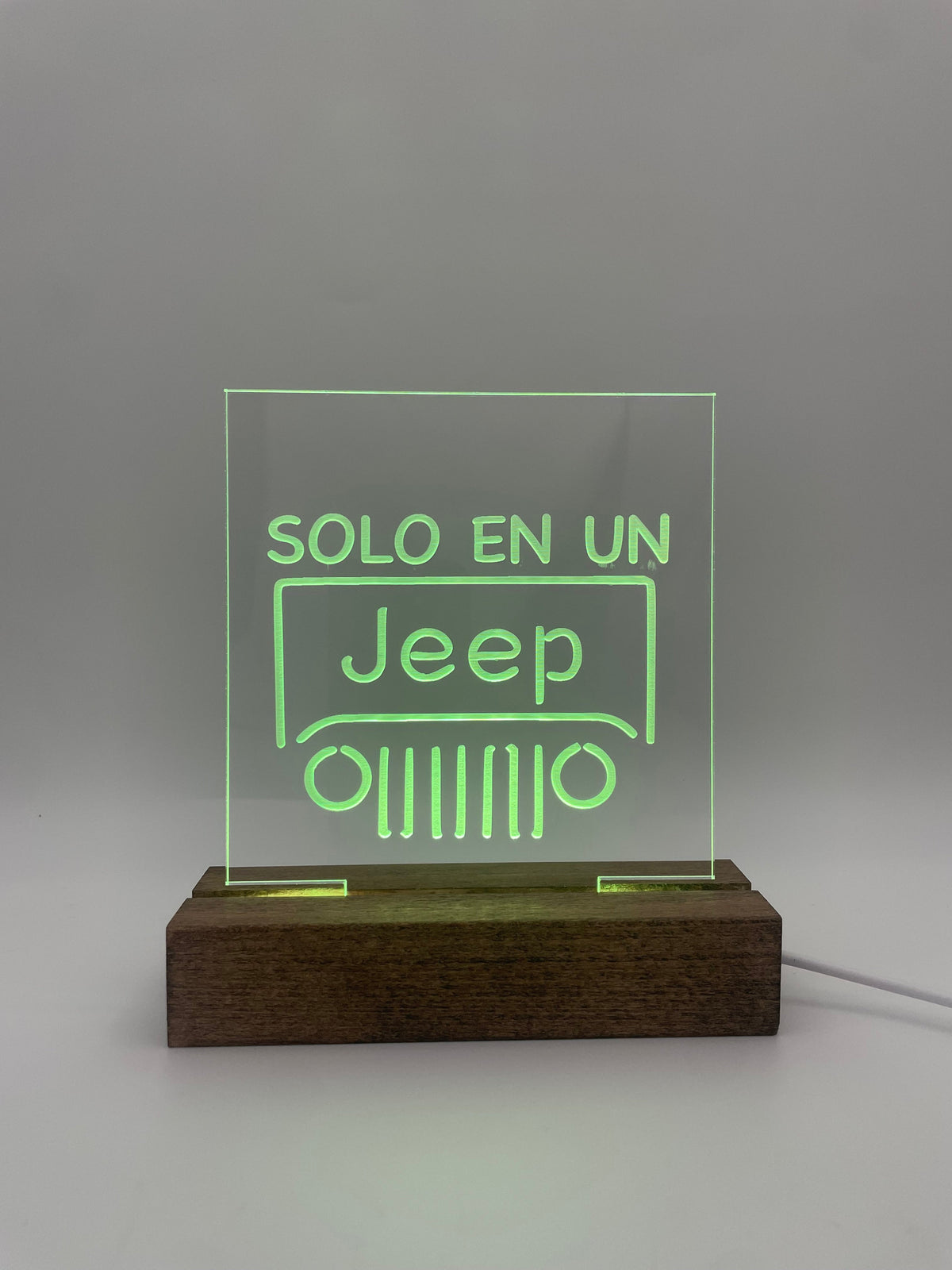 LED Acrylic Jeep Lovers Sign
