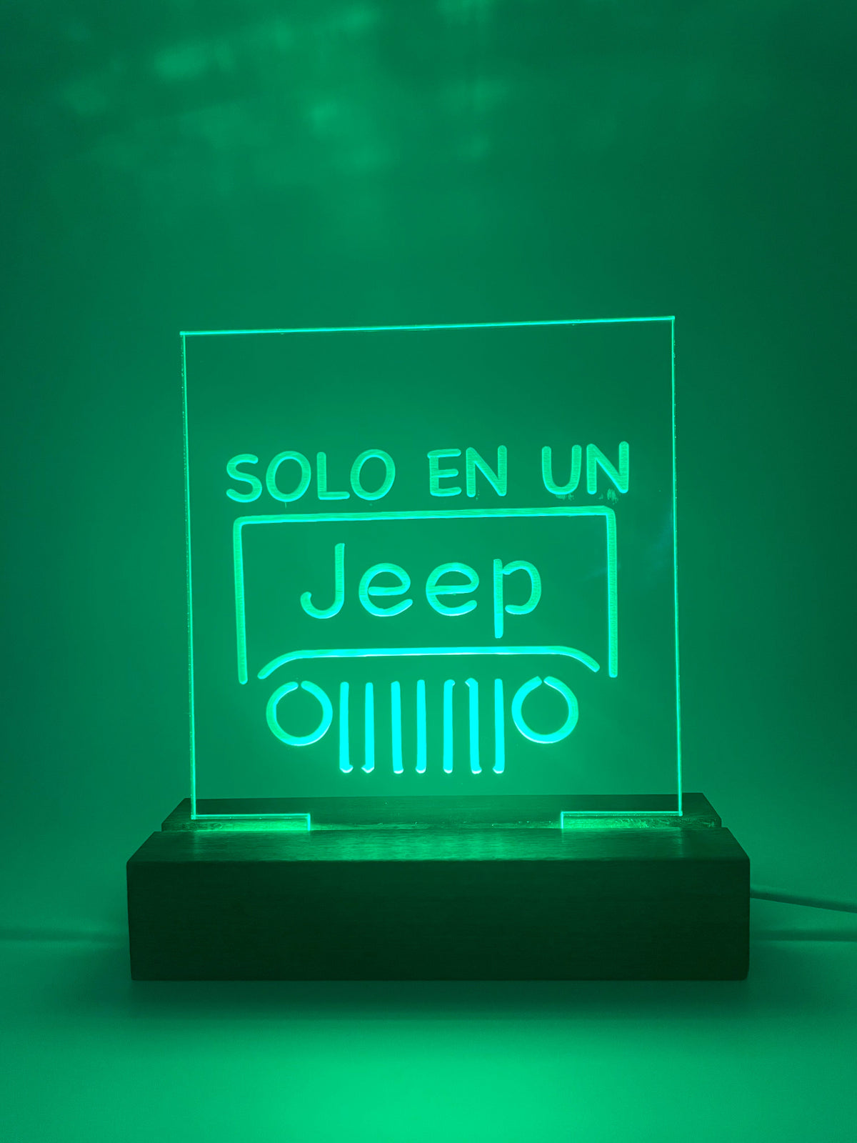 LED Acrylic Jeep Lovers Sign