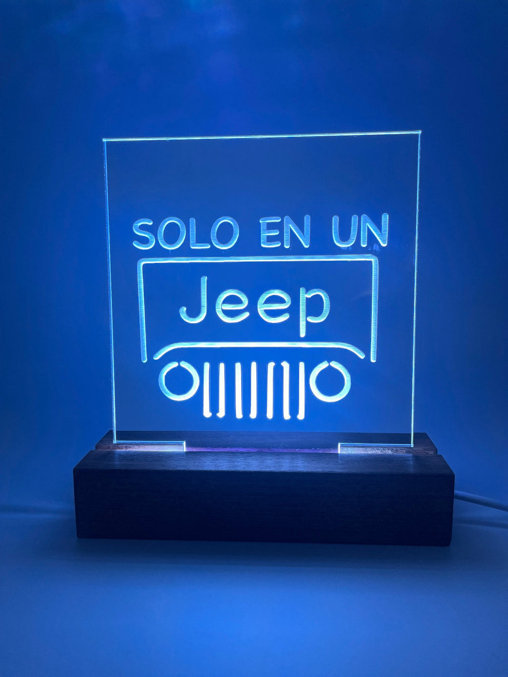 LED Acrylic Jeep Lovers Sign