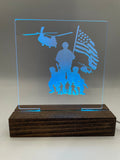 LED Acrylic American Military Patriotic Sign
