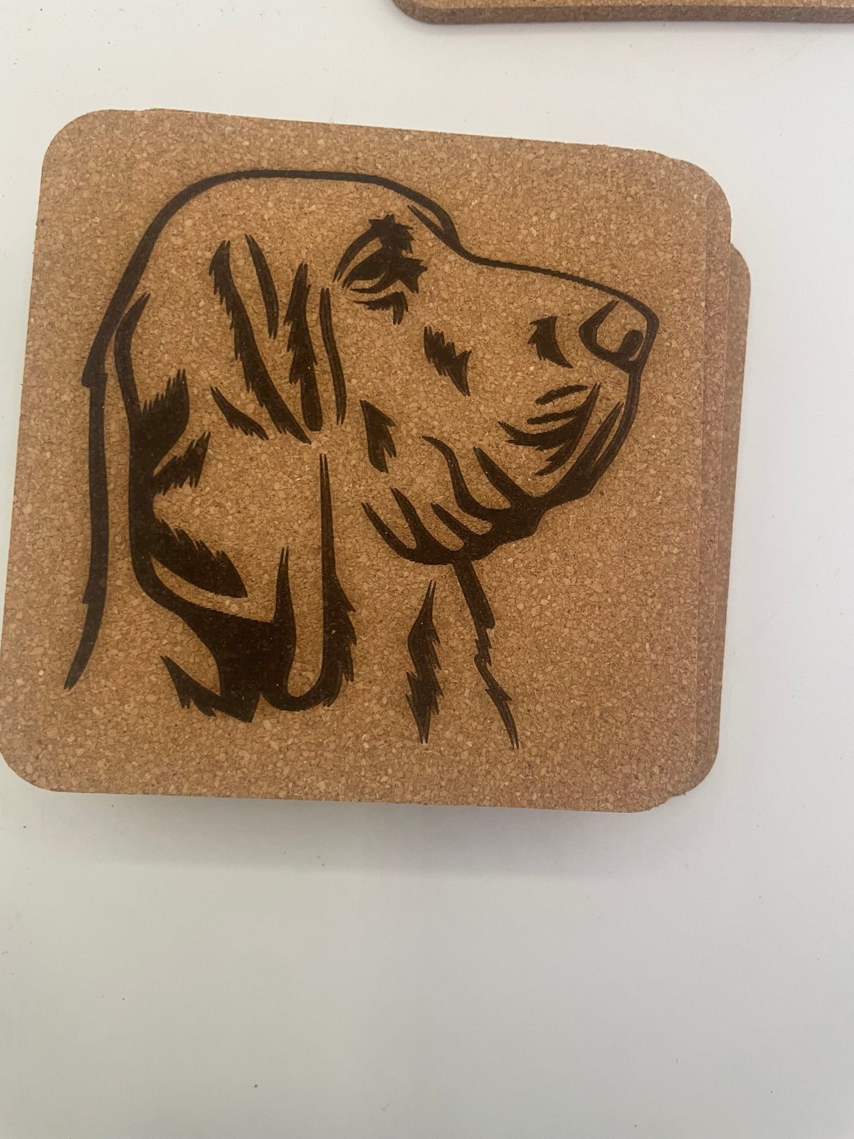 6 Pack Dog and Puppy Cork Coasters
