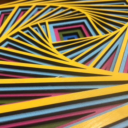 3D Layered Wall Art Geometric shapes