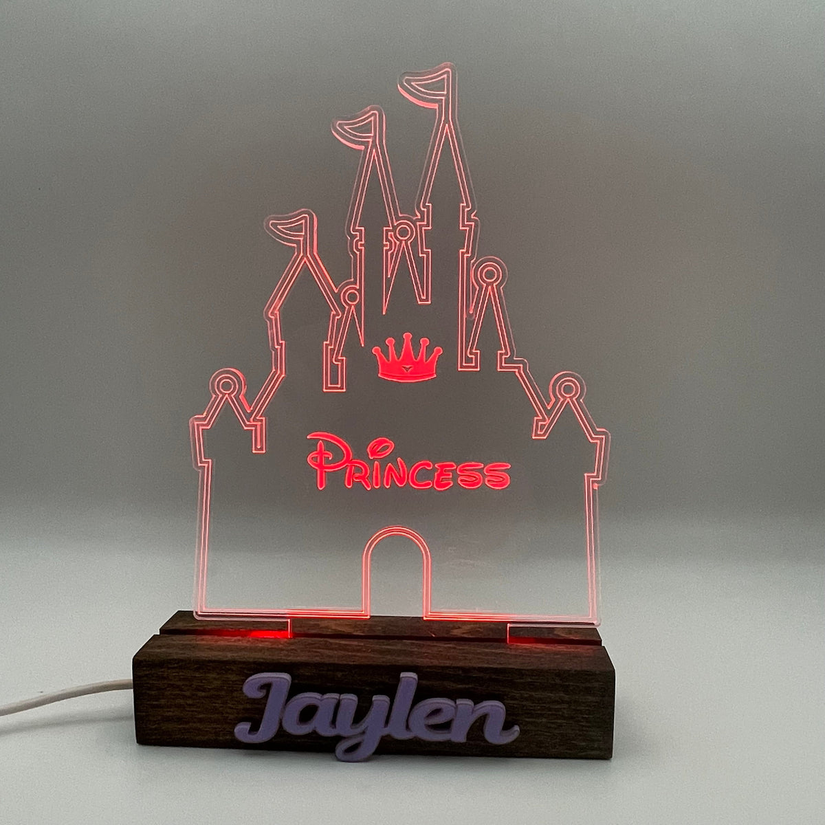 Acrylic Princess Night Light