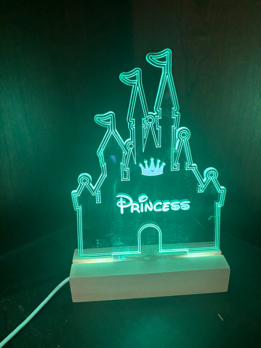 Acrylic Princess Night Light