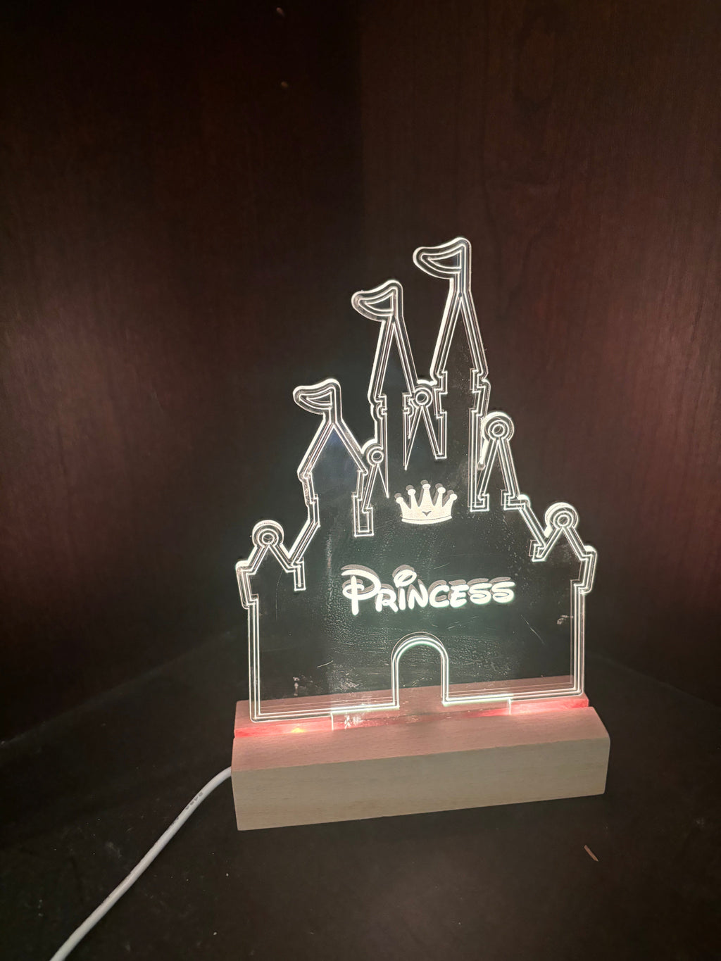 Acrylic Princess Night Light