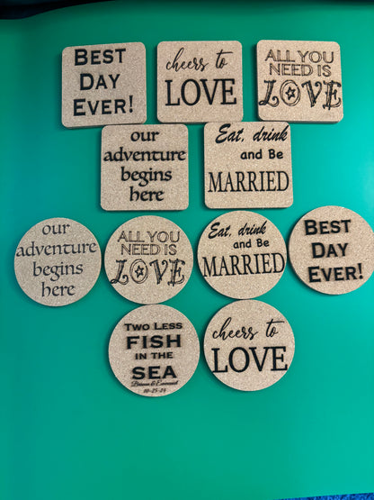 Wedding Coasters