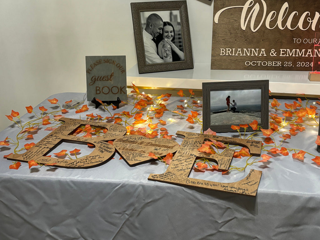 Wedding Welcome Sign Personalized with Names and Date